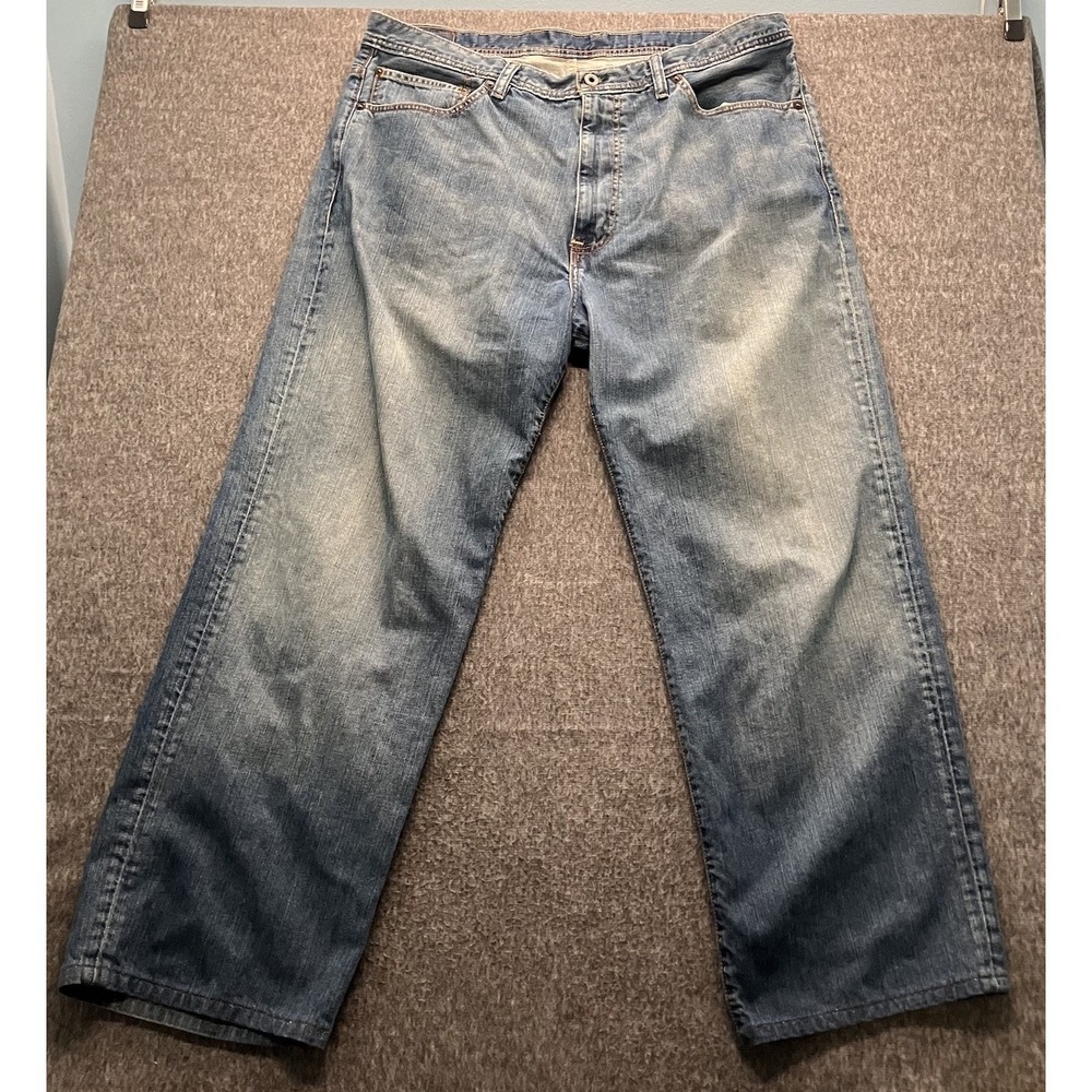 Polo Ralph Lauren Jeans Mens 38x30 Brixton Loose Straight Cotton Denim Blue RL